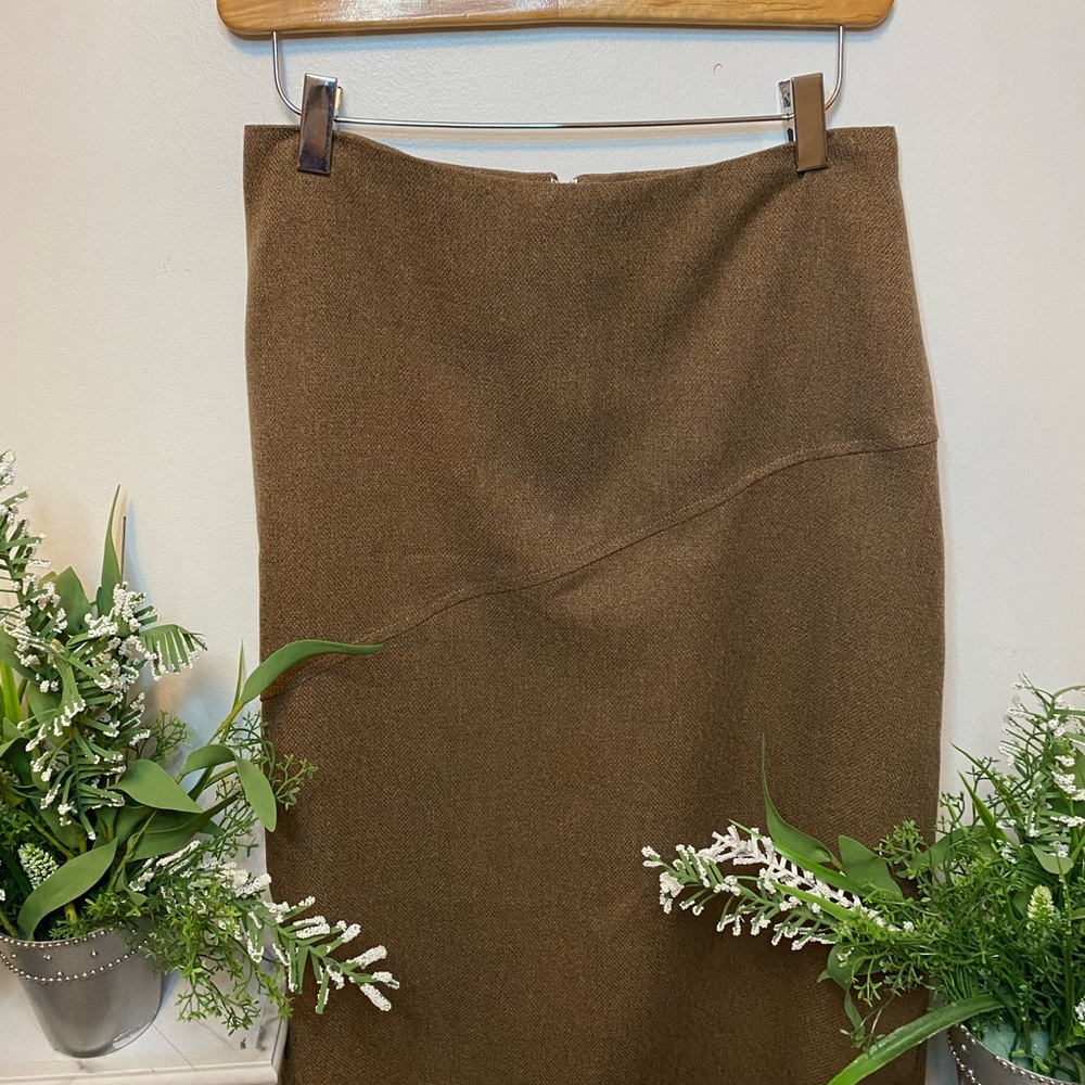 Brown maxi skirt